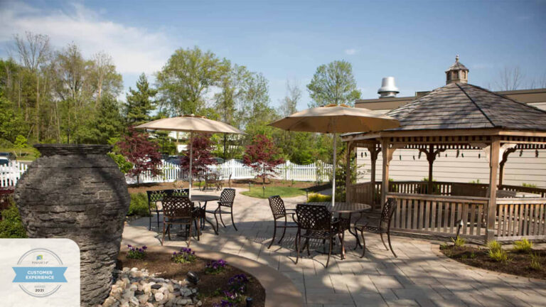 Exterior of CareOne at Somerset Valley - assisted living facilities in NJ