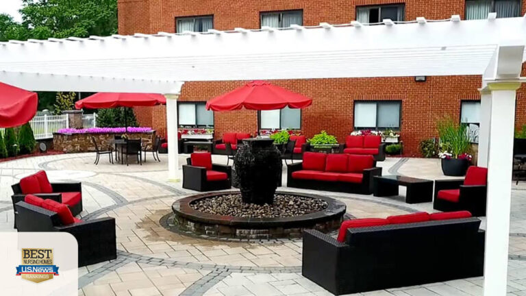 Outside of CareOne at Wilmington, a rehab in Wilmington MA.