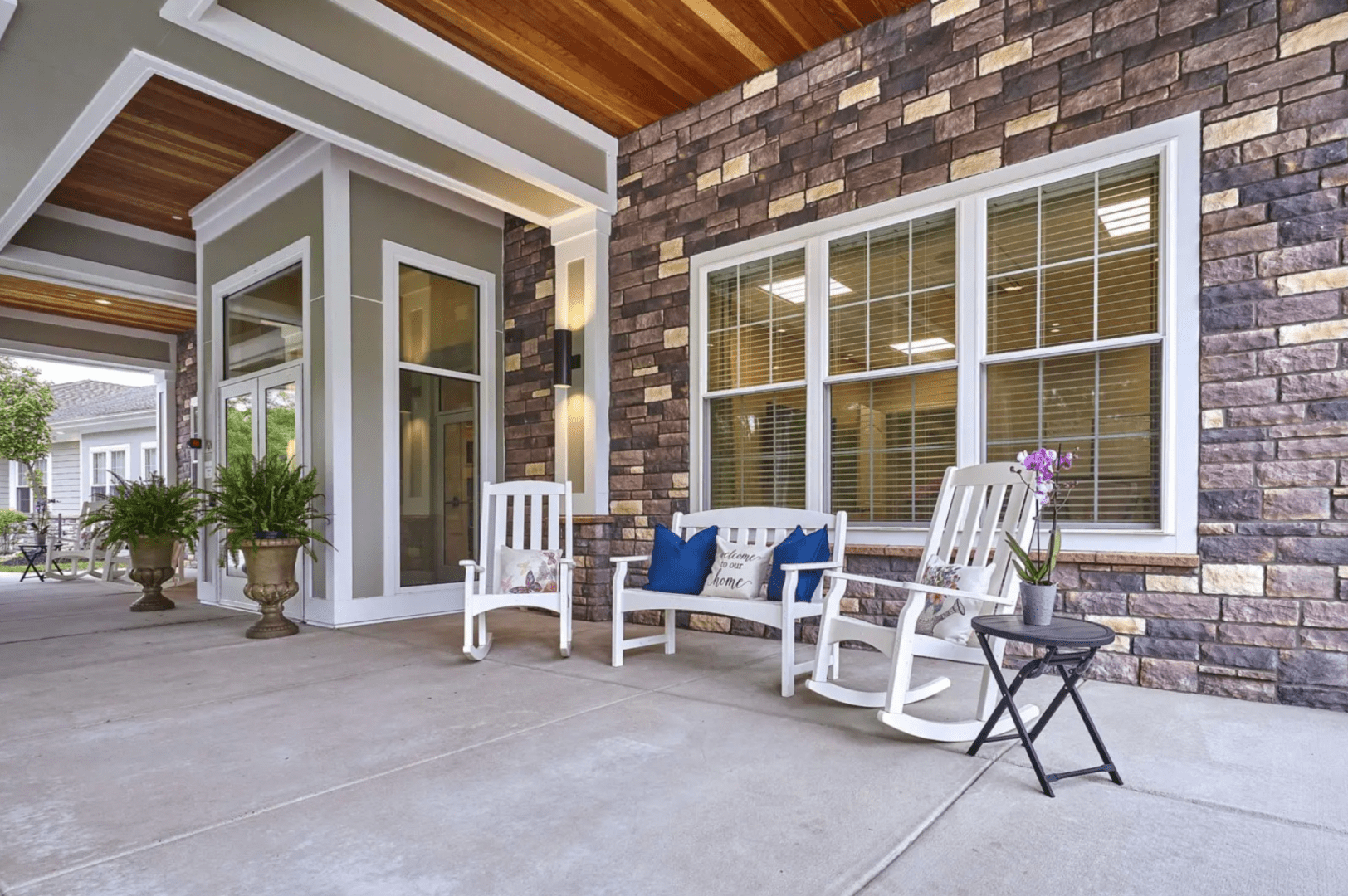 Premium outdoor space in a facility offering dementia assisted living.