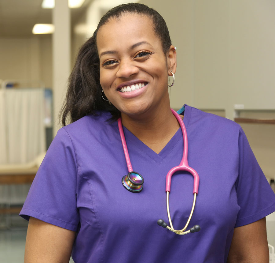 Female healthcare professional