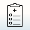Clipboard with medical history